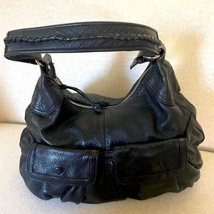 Cole Haan leather black hobo purse 15” x 10”